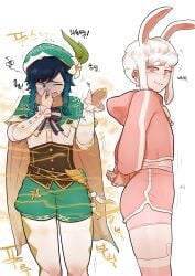 1boy 1boy1girl 1femboy 1girls 2boys ass ass_in_face big_ass bulge bunny_boy bunny_ears bunnysuit coco_(gasbox) dialogue disgusted english_text enormous_ass face_in_ass fanning fanning_face fanning_self fart fart_attack fart_cloud fart_fetish fart_in_mouth fart_torture farting farting_contest farting_in_face farting_in_mouth farting_on_face farts fat_ass female femboy femboy_only femsub forced forced_to_smell forced_to_sniffing gasbox gassy genshin_impact giant girly holding_nose imminent_facesitting laughing macro macro/micro macro_male male male_domination male_face male_fart male_focus male_only maledom mouth_fart nose_pinch original_character pinching_nose pink_shorts rabbit_ears shorts sitting_female size_difference sniffing_ass solo_focus text unconscious venti_(genshin_impact) white_hair yakbang yoshizilla