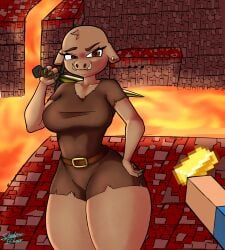 piglin from minecraft by the shadowbhor
