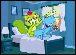 happy_tree_friends loogaroo_animation lumpy lumpy_(htf) male/male mondo_media moose nutty nutty_(htf) official_art rodent smaller_top squirrel weird