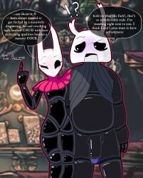 hornet_(hollow_knight) insect insects insect_girl insect_humanoid blush blushing blush_lines middle_finger wink winking_at_viewer winking insult insulting_partner rude mean making_fun_of mocking ugly_bastard fat fat_male fat_bastard ugly_man zote zote_the_unmighty zote_(hollow_knight) hollow_knight hollow_knight:_silksong hollow_knight_(franchise) naked naked_female exposed_penis casual casual_nudity casual_exposure large_penis long_penis horny horny_female thick_thighs small_breasts humor dialogue dialogue_bubble text text_bubble pov talking_to_viewer talking size_difference gigantic_penis massive_penis surprised surprised_expression male/female imminent_sex 1girls 1girls1boy 1boy1girl startraveler digital_media_(artwork) digital_drawing_(artwork) digital_art funny 2d 2d_(artwork) 2d_artwork highres high_resolution high_quality out_of_character