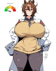 1girls agnes_tachyon_(umamusume) big_breasts breasts cortisol_(meme) curvy curvy_figure enormous_breasts female female_only giant_breasts gigantic_breasts hands_on_hips huge_breasts huge_thighs hyper_breasts large_breasts meme plump_thighs shinhyunxi thick thick_thighs thighs thunder_thighs umamusume umamusume_pretty_derby venus_body voluptuous voluptuous_female