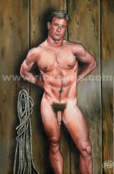 2011 archived_source artist_logo dated gay gay_pornstar male male_only real_person realistic rick_chris_(artist) traditional_media yaoi