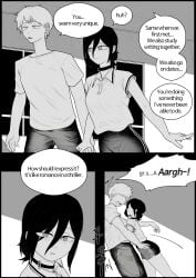 1girl 1girls ass ass_focus black_hair blonde_female boy boys brap butt comic comic_page female femdom gasbox girl hair hands_on_face hoodie huge_ass huge_butt jean_shorts jeans kemonomimi light-skinned_female light-skinned_male light_skin male shiny shiny_clothes short_hair sleeping smelly sweat sweatdrop sweating sweaty sweaty_body yakbang white_clothing white_clothes game playing conversation black_shorts thighs thighs_bigger_than_head huge_thighs big_ass blonde_male brother_and_sister brother sister sisters brothers giantess tiny tiny_male giant_ass giant_breasts huge_breasts big_breasts large_breasts large_ass macrophilia macro giant black_pants 1boy 1boys original_character original