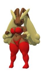 rexa-prisma3d pokemon pokemon_(species) lopunny anthro anthropomorphic female pokemorph 3d 3d_(artwork) prisma3d render boobs breasts bikini bra red_bikini red_bra sexy nsfw sexy_girl sexy_pose sexy_body bunny rabbit bunny_ears bunny_girl rabbit_ears rabbit_girl lopunny_pokemon curvy thicc thick thicc_thighs thick_thighs