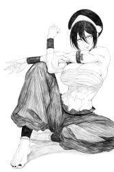 1girls abs avatar_the_last_airbender big_boobs big_breasts black_hair black_hair_female blind blind_female boobs breasts female female_focus female_only fit fit_female huge_breasts large_boobs large_breasts light-skinned_female light_skin massive_breasts muscle muscle_mommy muscles muscular muscular_female nickelodeon nicktoons solo solo_female solo_focus the_legend_of_aang thick_thighs thighs toned toned_female toph_bei_fong hex_mama44