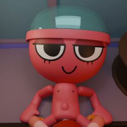 3d 3d_(artwork) 3d_animation belly belly_bulge black_eyes blender cum cum_on_body cum_on_face dandy's_world dandys_world flat_chest flat_chested gigi_(dandy's_world) penis_in_pussy red_body red_head red_skin roblox shrimpo_(dandy's_world) slow_penetration tagme toon video