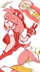 1girls 9:16 all-star_amy amy_rose anthro ass baseball_cap baseball_uniform blush bodily_fluids breasts canid canine clothed clothed_sex clothing cum cum_in_pussy cum_in_uterus cum_inside duo eulipotyphlan female female_focus female_on_top female_penetrated fox genital_fluids genitals gesture gloves hand_on_butt handwear hat headgear headwear hedgehog hi_res internal looking_back male male_penetrating male_penetrating_female mammal miles_tails_prower monochrome on_top penetration penis pleasure_castle pussy reverse_cowgirl_position sex simple_background solo_focus sonic_(series) sonic_the_hedgehog_(series) sportswear straight tails tails_the_fox torn_clothing uniform uterus v_sign vaginal_penetration x-ray