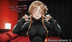 16:9 1:1 2025 2025s ai_assisted ai_generated anime anime_character anime_coloring anime_screencap anime_screenshot anime_style artist_logo artist_name artist_signature artist_upload ass atlantis_k babe blush boobs booty breasts clavicle closed_eyes cute cute_female erect_nipples female female_only hi_res high_quality high_resolution highres hips horny legs nipples perfect_ass perfect_body perfect_boobs perfect_legs prostitute prostitution seductive see-through small_breasts smile sweater sword_art_online sword_art_online:_alicization teasing thick_eyebrows thick_lips thighs tits used watermark yuuki_asuna
