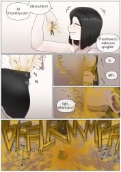 1girl 1girls ass ass_focus black_hair blonde_female boy boys brap butt comic comic_page female femdom gasbox girl hair hands_on_face hoodie huge_ass huge_butt jean_shorts jeans kemonomimi light-skinned_female light-skinned_male light_skin male shiny shiny_clothes short_hair sleeping smelly sweat sweatdrop sweating sweaty sweaty_body yakbang white_clothing white_clothes game playing conversation black_shorts thighs thighs_bigger_than_head huge_thighs big_ass blonde_male brother_and_sister brother sister sisters brothers fart fart_cloud farts farting fart_everywhere giantess tiny tiny_male giant_ass giant_breasts huge_breasts big_breasts large_breasts large_ass macrophilia macro giant black_pants 1boy 1boys