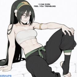 1girls abs ai_assisted avatar_the_last_airbender black_hair black_hair_female blind blind_female boobs breasts female female_focus female_only fit fit_female justkiryupa large_breasts light-skinned_female light_skin long_hair long_hair_female massive_breasts muscle muscle_mommy muscles muscular muscular_female nickelodeon nickelodeon_animation_studio nicktoons solo solo_female solo_focus the_legend_of_aang thick_thighs thighs tomboy toned toned_female toph_bei_fong