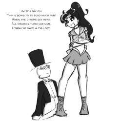 1boy 1boy1girl 1female 1girl 1girl1boy 1girls adult adult_female ankle_boots ballbusting bishoujo_senshi_sailor_moon black_and_white boot_fetish bootjob boots bowtie cbt celera_prime cfnm clothed_female_nude_male clothes cock_and_ball_torture cock_and_balls_torture cosplay costume costume_party dominant dominant_female dominatrix elbow_gloves english english_caption english_text female female/male femdom femdom_caption foot_fetish footjob gloves high_heel_boots high_heels knee_boots kneehigh_boots leather leather_boots long_gloves long_legs male male/female malesub monochrome ponytail sailor_jupiter sailor_senshi_uniform shoe_fetish shoejob skirt submissive_male tall_boots text top_hat tophat tuxedo_mask