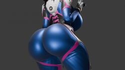 1girls 3d animated artist_request ass big_ass bodysuit bouncing_ass d.va fat_ass female female_focus female_only huge_ass loop overwatch plugsuit scrag_boy_(model) scrag_d.va tagme thick_thighs twerking v_sign video