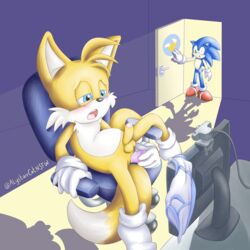 1:1 alystaircat anal anthro armwear ass being_watched better_version_at_source bottomless briefs canid canine caught clothing computer dildo duo eulipotyphlan footwear fox gloves hedgehog livestream looking_at_another male male_only mammal masturbation mostly_nude sex_toy shoes signature socks solo sonic_(series) sonic_the_hedgehog sonic_the_hedgehog_(series) streaming tails topless underwear video_games voyeur walk-in