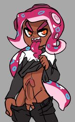 androgynous badguyvivi long_tongue oc octarian octoling octoling_boy splatoon splatoon_2 tagme