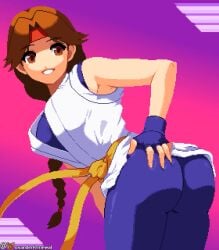 yuri sakazaki from art of fighting by foxander