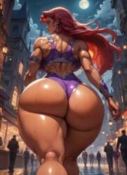 10_seconds ai_generated ai_video alien_girl ass_cheeks ass_jiggle athletic_female backboob below_view big_ass big_booty big_breasts big_lips bouncing_breasts city curvy_female dc_comics green_eyes high_quality jiggling_ass koriand'r long_hair looking_back low-angle_view moonchild41 night no_sound orange-skinned_female orange_skin red_hair skimpy_outfit starfire swaying_hips sweat tagme tall_female teen_titans thick_thighs video walking walking_away wide_hips