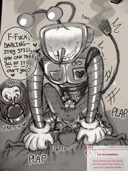 anon antennae_(anatomy) belly_bulge breeding breeding_kink canon_x_oc cum_in_pussy cumming cumming_in_pussy cumming_inside cumming_while_penetrating deltarune deltarune_chapter_3 fucking_good_and_hard gloved_hands inside_view letttusse object_head penetration plap plap_(sound) raw_sex request robot_humanoid self_insert tail tenna_(deltarune) text tummy_bulge tv_head y/n ych you
