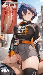 belle (zenless zone zero) from hoyoverse by skypassion