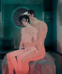 2boys abs anal black_hair black_hair_bottom domination gay keith_kogane light_hair_on_dark_hair male_only muscles muscular pectorals penetration pubic_hair scars shadow_keith skinny takashi_shirogane voltron voltron:_legendary_defender white_hair white_hair_on_black_hair white_hair_top