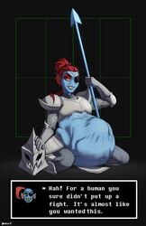 big_belly drelard spear spear_of_justice undertale undyne vore weapon