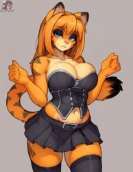 big tiddy goth gf from garfield (series) by zorkpics