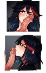 1boy 1girls angry annoyed black_hair blue_eyes blue_hair blush cum erection facejob female foreskin high_resolution human imminent_fellatio intact kill_la_kill lips looking_at_viewer male male_pov matoi_ryuuko multicolored_hair oral partial_male partially_retracted_foreskin penis penis_on_face pov precum rape roropull senketsu shaved_crotch short_hair straight streaked_hair studio_trigger uncensored uncut veins veiny_penis very_high_resolution