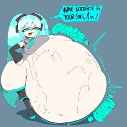 2girls big_ass big_breasts blue_eyes blue_hair breasts crypton_future_media digestion digestion_noises edit gurgling gurgling_noise hand_on_ass hand_on_hip hatsune_miku huge_ass huge_breasts hyper hyper_ass hyper_belly kagamine_rin thick_thighs tuppenjskewer vocaloid vore vore_belly