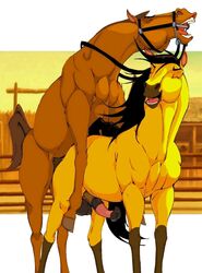 2009 army_horse dreamworks feral feral_on_feral klaus_doberman male_only spirit:_stallion_of_the_cimarron spirit_(character) tagme