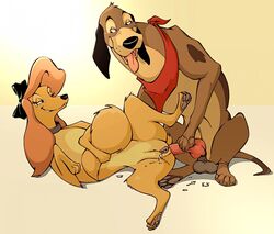 2d anal cash_(fath) disney dixie_(fox_and_the_hound) feral feral_on_feral klaus_doberman penis pussy testicles the_fox_and_the_hound the_fox_and_the_hound_2