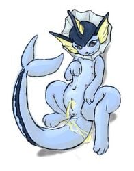 blue_skin color female female_focus female_only feral feral_only nude peeing peeing_on_self peeing_on_tail pokémon_(species) pokemon solo solo_female solo_focus tagme urinating urinating_female urination urine urine_on_self urine_stream vaporeon vulva