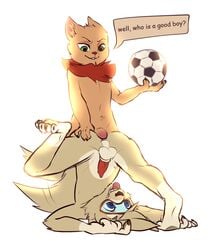 anal anal_sex anthro anthro_on_anthro biped duo fifa fluffy furry highres league_of_legends male mammal mascot nude raccoonpie riot_games sex teemo teemo_the_yiffer yaoi yordle zabivaka