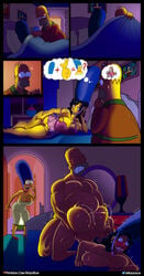 ? ass ass_grab bed before_and_after big_ass big_breasts blush breasts caught caught_in_the_act cheating cheating_husband comic cuckquean doggy_style embarrassed female homer_simpson huge_ass huge_breasts humor instant_loss_2koma julia_(the_simpsons) kogeikun large_ass lingerie male marge_simpson monkey netorare open_mouth patreon_logo seductive sequence sex smile the_simpsons thought_bubble tongue tongue_out tricked tricked_into_sex twitter_bird watermark wig