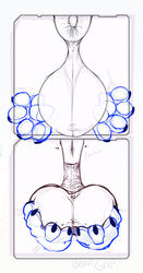 2020 4_toes ambiguous_gender ambiguous_species anus ball_fondling ball_squeeze ball_squish balls big_anus big_balls border canid canine claws comic digital_media_(artwork) duo english_text equid equine feet feet_on_balls female foot_fetish genitals hi_res male male_focus mammal nude pawpads paws puffy_anus simple_background squish strikeanywhere text toes white_background white_border