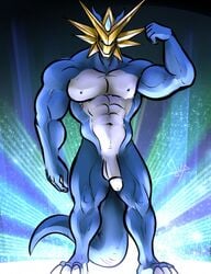 anthro bgn digimon digimon_(species) magnamon male male_only nude penis royal_knights