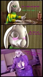 2020 3d_(artwork) absurd_res anthro asriel_dreemurr big_breasts blush boss_monster bovid breasts caprine clothed clothing comic_page duo english_text female fur goat hi_res horn incest looking_at_viewer male mammal mature_female mother mother_and_child mother_and_son nipples parent parent_and_child sandvich sebaxn son source_filmmaker straight text thick_thighs toriel undertale video_games white_body white_fur young