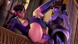 1futa 1girls 3d academy_d.va alternate_costume anal anal_penetration anal_sex animated areolae ass balls big_breasts black_lily_widowmaker blackjr bouncing_breasts breasts cum cum_in_ass cum_inside d.va dickgirl female futa_on_female futanari huge_cock large_breasts nipples overwatch penetration purple_penis purple_skin pussy sex sound source_filmmaker testicles thighhighs video widowmaker