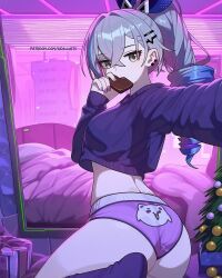 christmas gamer_girl legs pink_underwear tagme underwear