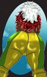 ass_bigger_than_head ass_cleavage ass_focus ass_up ass_visible_through_thighs marvel_comics marvel_vs._capcom pawg rogue_(x-men) xmen