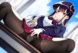 ai_generated cameltoe komi_shouko pantyhose