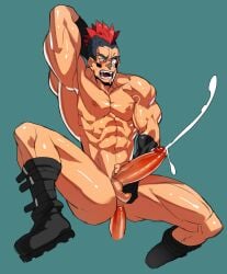 anal anal_sex balls bara big_penis boner cum erection gay kill_la_kill kinagase_tsumugu male male_only muscles muscular na_insoo nude orgasm penis rennik sex