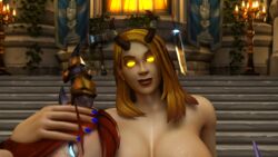 1futa 2020 2girls 3d alliance_(warcraft) blizzard_entertainment blonde_hair blood_elf blue_eyes cum cum_drip demon_paladin eastern_kingdoms eastern_plaguelands freckles futanari glowing_eyes golden_eyes grand_marshal's_claymore horns human humanoid_penis intersex looking_at_viewer nipples original_character paladin_(warcraft) pale_eyes purple_skin red_dragonflight red_hair sanctum_of_light serity sitting smile void_elf warcraft world_of_warcraft zentaeron