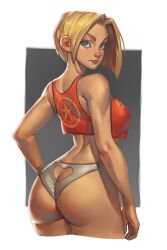 blonde_hair blue_mary fatal_fury heart-shaped_panties hot king_of_fighters lewd mary_ryan sexy snk