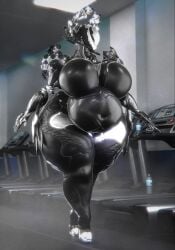 bbw big_breasts breasts cleavage female huge_breasts mag_(warframe) overweight qzk_forte tagm tagme thick_thighs warframe wide_hips