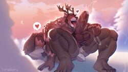 2025 69_position anal anthro anthro_on_anthro antlers armpit_hair aroused artist_name ass ball_grab balls barazoku biceps big_balls big_muscles big_penis blush bodily_fluids body_hair butt_grab cervine cloud deer don_(toragoru) duo erection excessive_genital_fluids eyebrows fur genital_fluids genitals hair hand_on_butt heart_symbol hi_res horn huge_muscles humanoid_genitalia humanoid_penis hybrid kemono leaking_precum licking lius_(toragoru) looking_pleasured love lying male male/male mammal moon muscular muscular_anthro muscular_male nails new_world_deer nude open_mouth oral penile penis penis_lick plant plantigrade precum pubes raised_hips red_deer reindeer rimming sex sky smile snow tail text thick_arms thick_thighs tongue toragoru tree tuft