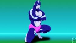 2012 anthro ape balls_outline blue_body blue_eyes blue_fur briefs briefs_only bulge closed_smile clothed clothing crossed_arms detailed_bulge digital_drawing_(artwork) digital_media_(artwork) fabfelipe fur fur_markings genital_outline gorilla grey_body haplorhine kneeling male mammal markings mouth_closed multicolored_body multicolored_fur muscular muscular_anthro muscular_male narrowed_eyes navel on_one_knee penis_outline pink_briefs pink_clothing pink_underwear primate purple_body purple_fur shaded shadow smile solo topless underwear underwear_only