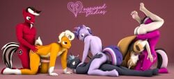 3d_(artwork) 69_position animal_genitalia animal_penis anthro aquarius_(lovewoodstudios) canid canine closed_eyes cowgirl_position digital_media_(artwork) doggy_style earth_pony equid equine equine_genitalia equine_penis ezra_summers_(lovewoodstudios) fennec_fox fox friendship_is_magic from_behind_position from_front_position genitals group group_sex hasbro hi_res horn horse lidded_eyes lying magenta_moonlight_(lovewoodstudios) male male/male mammal missionary_position moonlit_skies_(lovewoodstudios) my_little_pony mythological_creature mythological_equine mythology obscured_penetration on_back on_bottom on_top oral oral_penetration orgy penetration penis pony pumpkin_pie_(lovewoodstudios) senthaurekmern sex silver_screen_(lovewoodstudios) simple_background source_filmmaker_(artwork) true_fox unicorn watermark