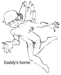 brawl_stars daddy_kink edgar_(brawl_stars) joke_art male male_only ribcage white_background wings