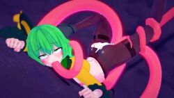 1girls 3d all_the_way_through animated ass cum female green_eyes green_hair koishi_komeiji longer_than_10_seconds mightyniku mp4 no_sound pantyhose restrained shorter_than_30_seconds stomach_bulge tagme tentacle tentacle_from_mouth tentacle_sex touhou video