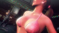 3d breasts christie_murray hitman hitman_absolution io-interactive pink_bikini ponytail screenshot screenshot_edit stripper video_games