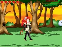 anal animated forest goo_creature jelly rape red_hair stockings vanja